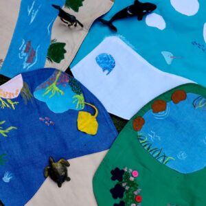 Water Worlds Set – 4 Habitat Playmats
