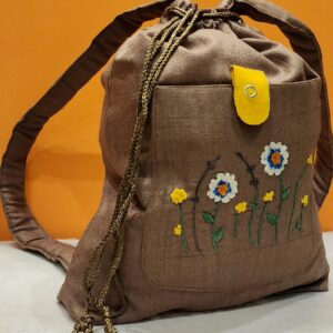 Rustic floral bagpack